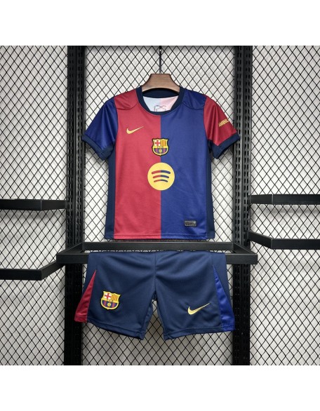 Barcelone Home Football Jersey For Kids 24/25