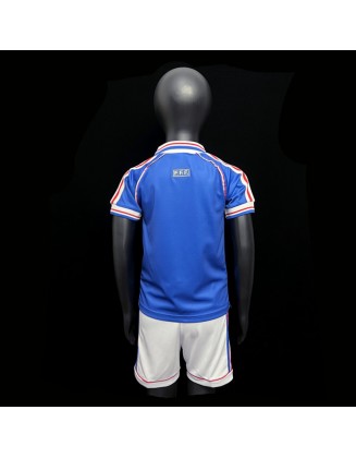 France Home Jersey Retro 1998 Kids