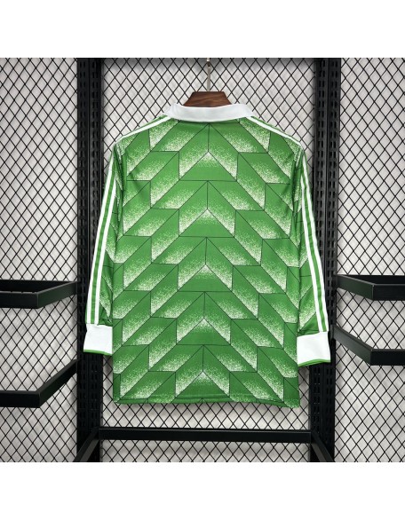 Germany Away Jerseys 1990 Retro Long Sleeve